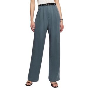 Reformation Blue Wide-Leg Trousers